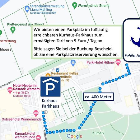 Ankerplatz Warnemuende - Direkte Strandnaehe Mit Leuchtturmblick Rostock Exterior photo